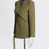 Bağcıklı Blazer Ceket