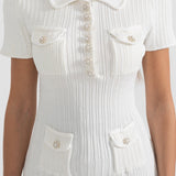 Kısa Kollu Elmas Elbise