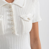 Kısa Kollu Elmas Elbise