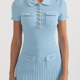 Kısa Kollu Elmas Elbise