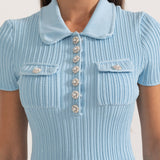 Kısa Kollu Elmas Elbise