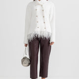 Püsküllü Dokulu Ceket