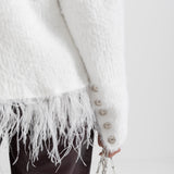 Püsküllü Dokulu Ceket