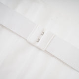 Radiance Elegance Beyaz Taş İşlemeli Straplez Mini Elbise