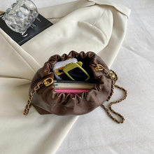 Vintage Zincir Detaylı Soft Clutch Çanta