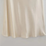 Çiçek Desenli Halter Saten Elbise