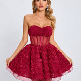 Rachel  Korse Mini Elbise