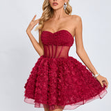 Rachel  Korse Mini Elbise