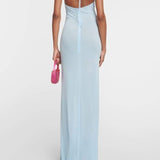 Alexia Halterneck Floral-aplikeli Maxi Elbise