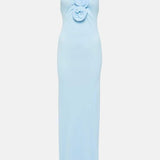 Alexia Halterneck Floral-aplikeli Maxi Elbise