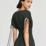 Ayumi Büzgülü Omuzlu Elbise