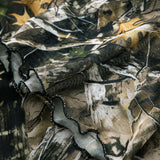 Branch Print Mesh Off Shoulder Uzun Kollu Üst