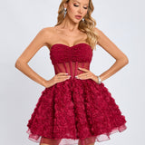 Rachel  Korse Mini Elbise