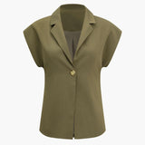 Olive Grace Sleeveless Blazer