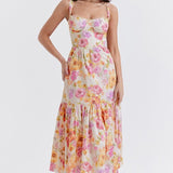 Cottie Baskılı Flare Midi Elbise