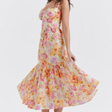 Cottie Baskılı Flare Midi Elbise