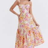 Cottie Baskılı Flare Midi Elbise