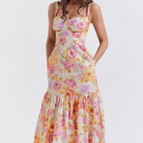 Cottie Baskılı Flare Midi Elbise