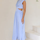 Cindie Midi Elbise - Mavi