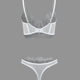 Dantel Büstiyer Cami Üst ve İç Giyim Takımı