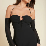 Desiree Boyundan Bağlamalı Midi Elbise