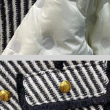 Çizgili Tüvit Blazer