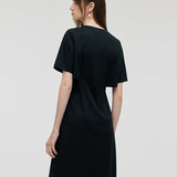 Çıkarılabilir Kolye Detaylı Triko Kadın Mini Elbise