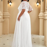 Kısa Kollu Abiye Elbise