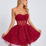 Rachel  Korse Mini Elbise