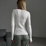 Kadın Kazak Şekilli Kesimli Sütlü