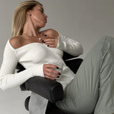 Kadın Kazak Şekilli Kesimli Sütlü