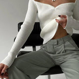 Kadın Kazak Şekilli Kesimli Sütlü