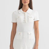 Kısa Kollu Elmas Elbise