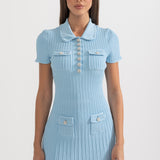 Kısa Kollu Elmas Elbise