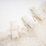 "Manon Charm" Açık Mavi Işıltılı Tweed Mini Elbise