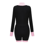 Ondinea Elegance İki Renkli Örgü Tulum