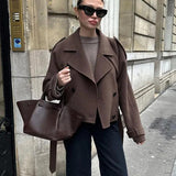 Yaka Yünlü Kırpık Ceket