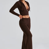 Örgü Kapüşonlu Set