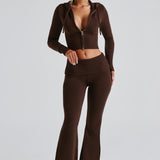 Örgü Kapüşonlu Set