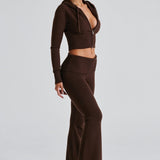 Örgü Kapüşonlu Set