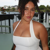 Caden Maxi Elbise - Beyaz