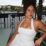 Caden Maxi Elbise - Beyaz