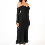 Desiree Boyundan Bağlamalı Midi Elbise