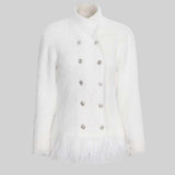 Püsküllü Dokulu Ceket