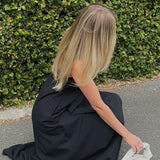 Connie Maxi Elbise - Siyah